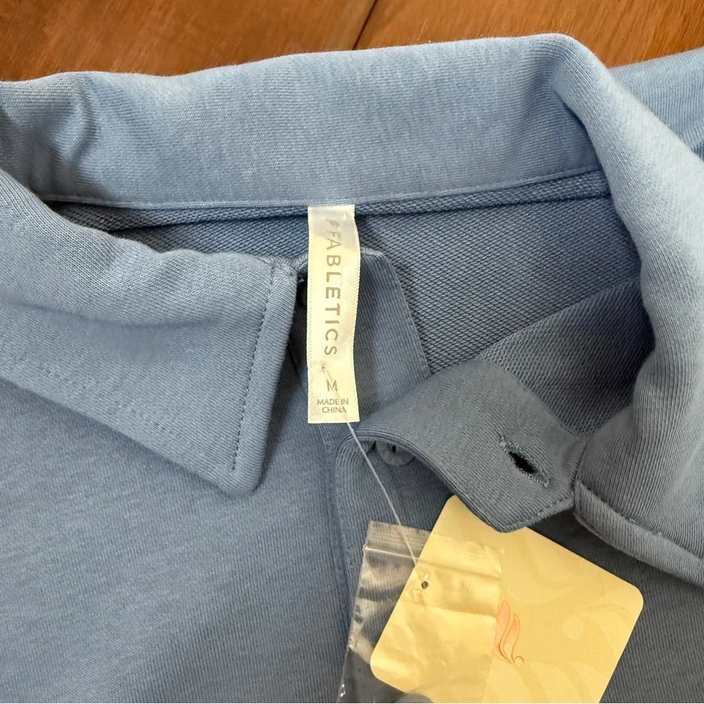 NWT - Fabletics Year Round Terry Polo Sweatshirt | Womens | M - Picture 11 of 12